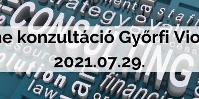 Online konzultáció Győrfi Violával 2021.07.29.