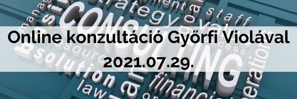 Online konzultáció Győrfi Violával 2021.07.29.